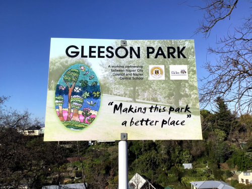 Gleeson Park sign